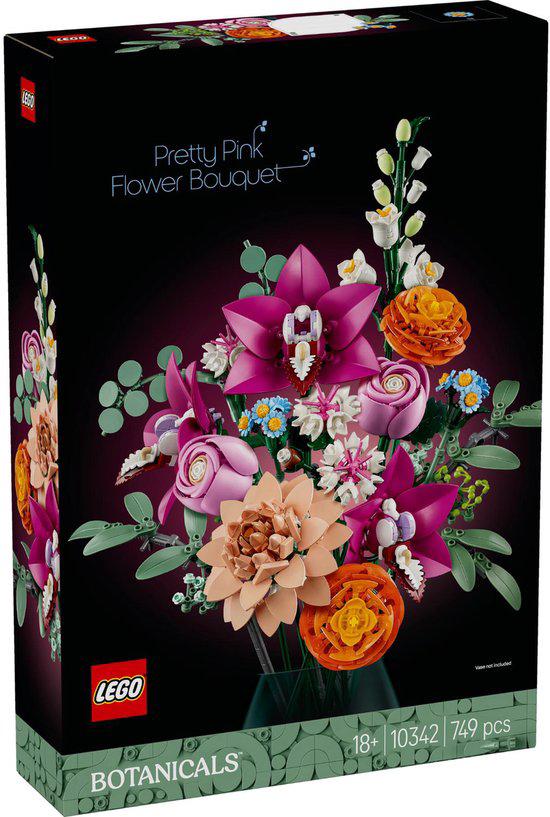 Lego 10342 Pretty Pink Flower Bouquet, Ophalen, Nieuw, Complete set, Lego