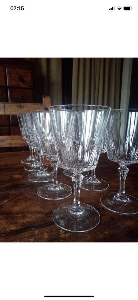Wijnglazen kristal, Antiek en Kunst, Ophalen
