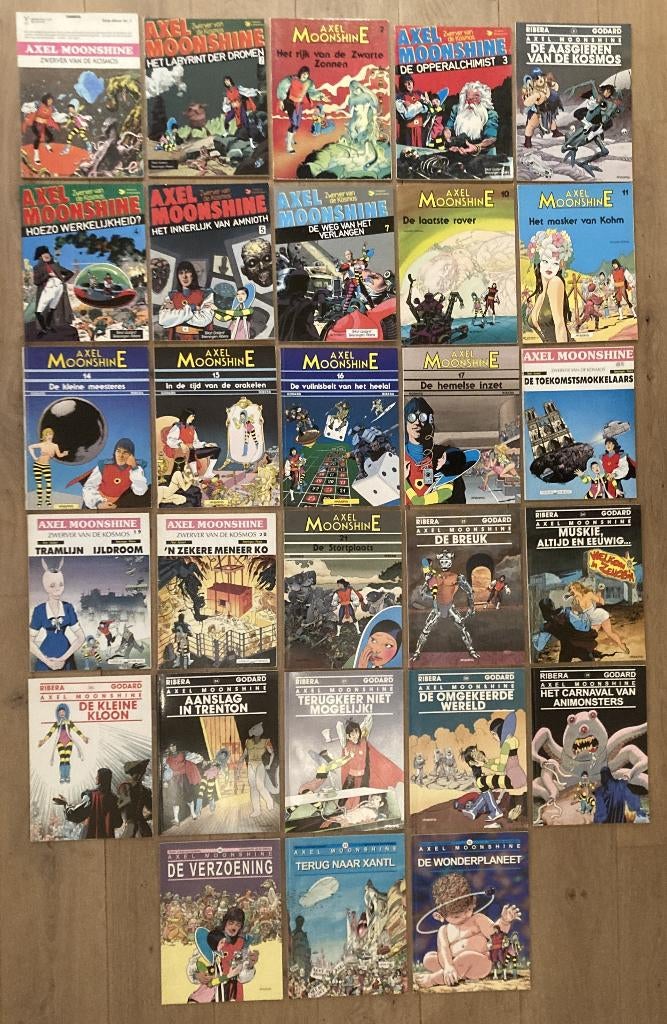 Axel Moonshine - 28 strips, Meerdere stripboeken, Ophalen of Verzenden