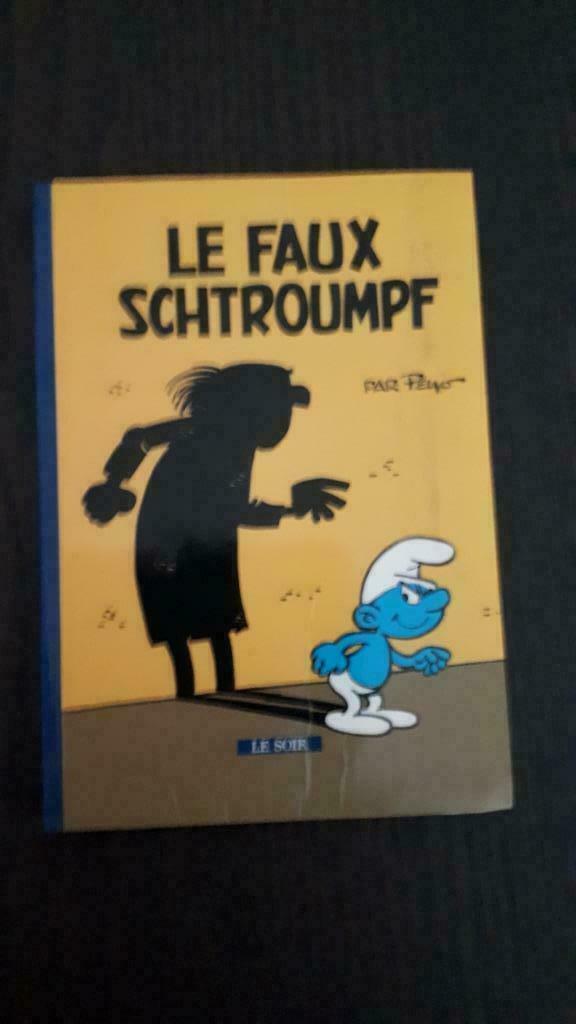 Le faux schtroumpf, Une BD, Enlèvement, Neuf