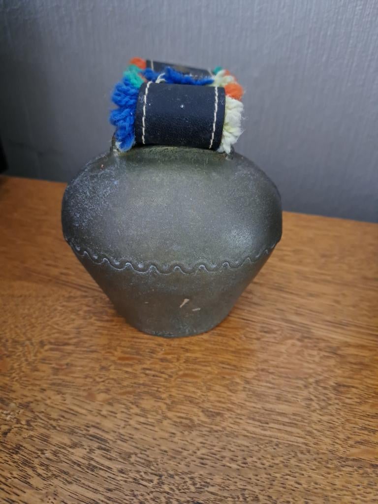 Vintage koebel met lederen strap, Antiek en Kunst, Ophalen of Verzenden