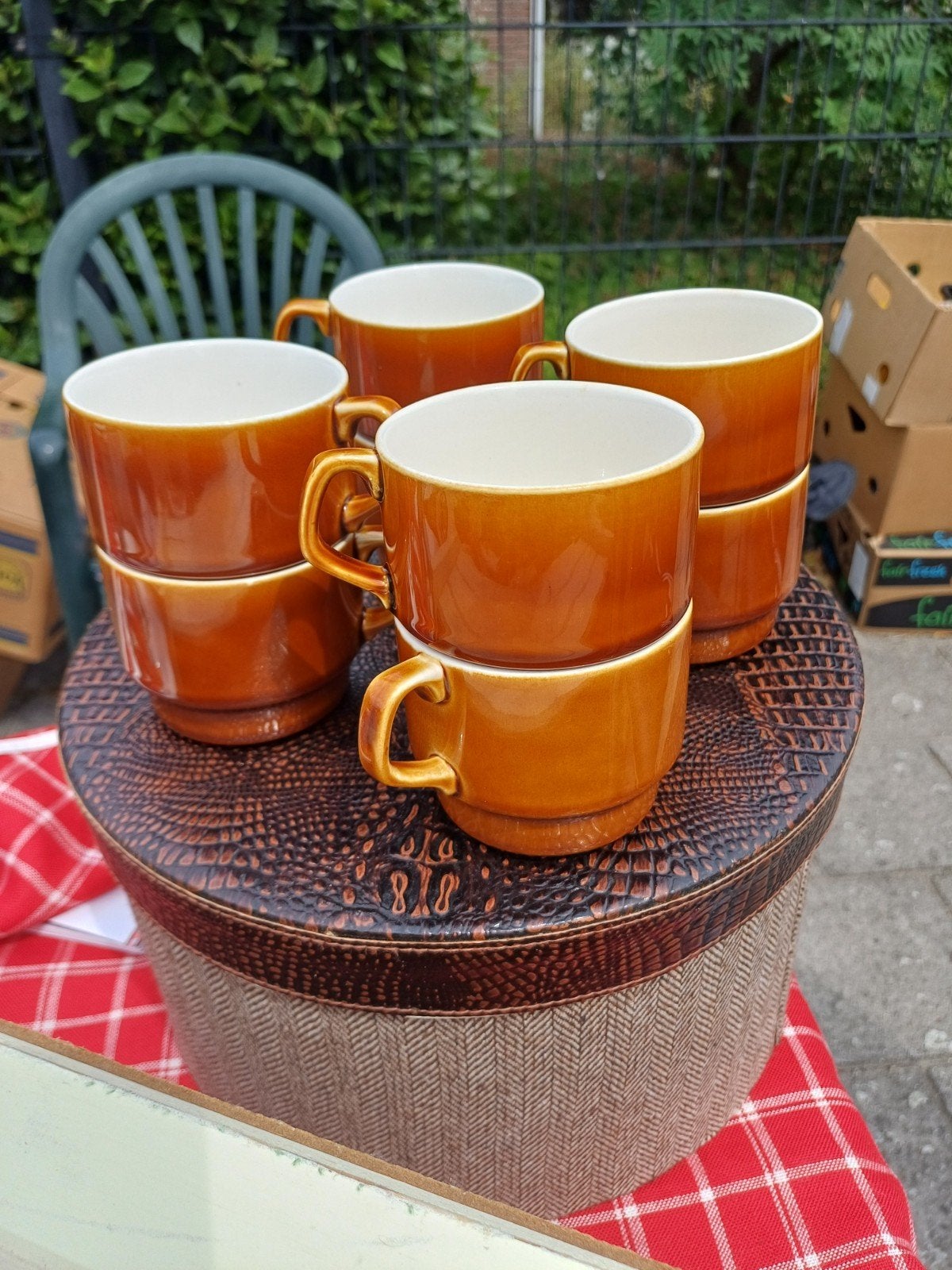 8 vintage tasjes boch, Ophalen
