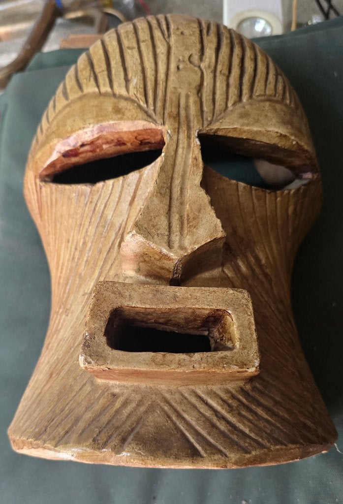 Masque africain, Fait main, Afrique, Enlèvement ou Envoi, Pierre/céramique