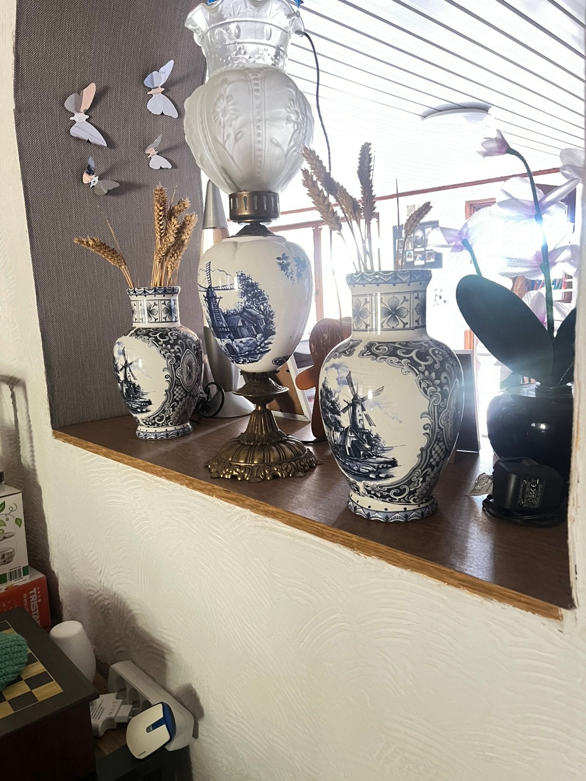 Lampe décorative avec vase, Enlèvement, Comme neuf