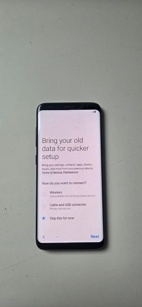Samsung Galaxy S8 (model SM-G950F) + Hoesje, Enlèvement