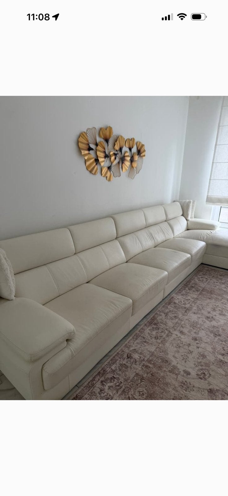Canapé cuir, Ophalen of Verzenden, Gebruikt, Leer