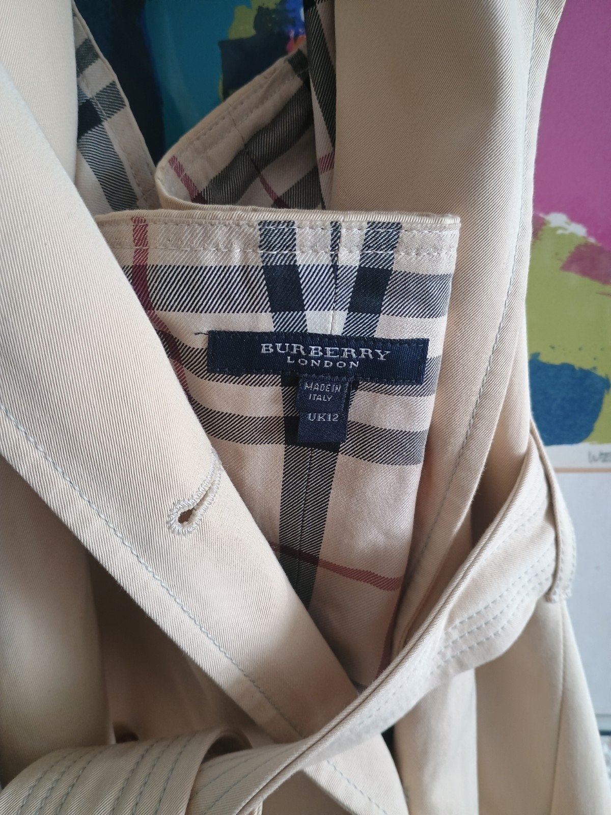 Robe à dos nu beige Burberry S, Enlèvement ou Envoi, BURBERRY, Comme neuf, Longueur genou