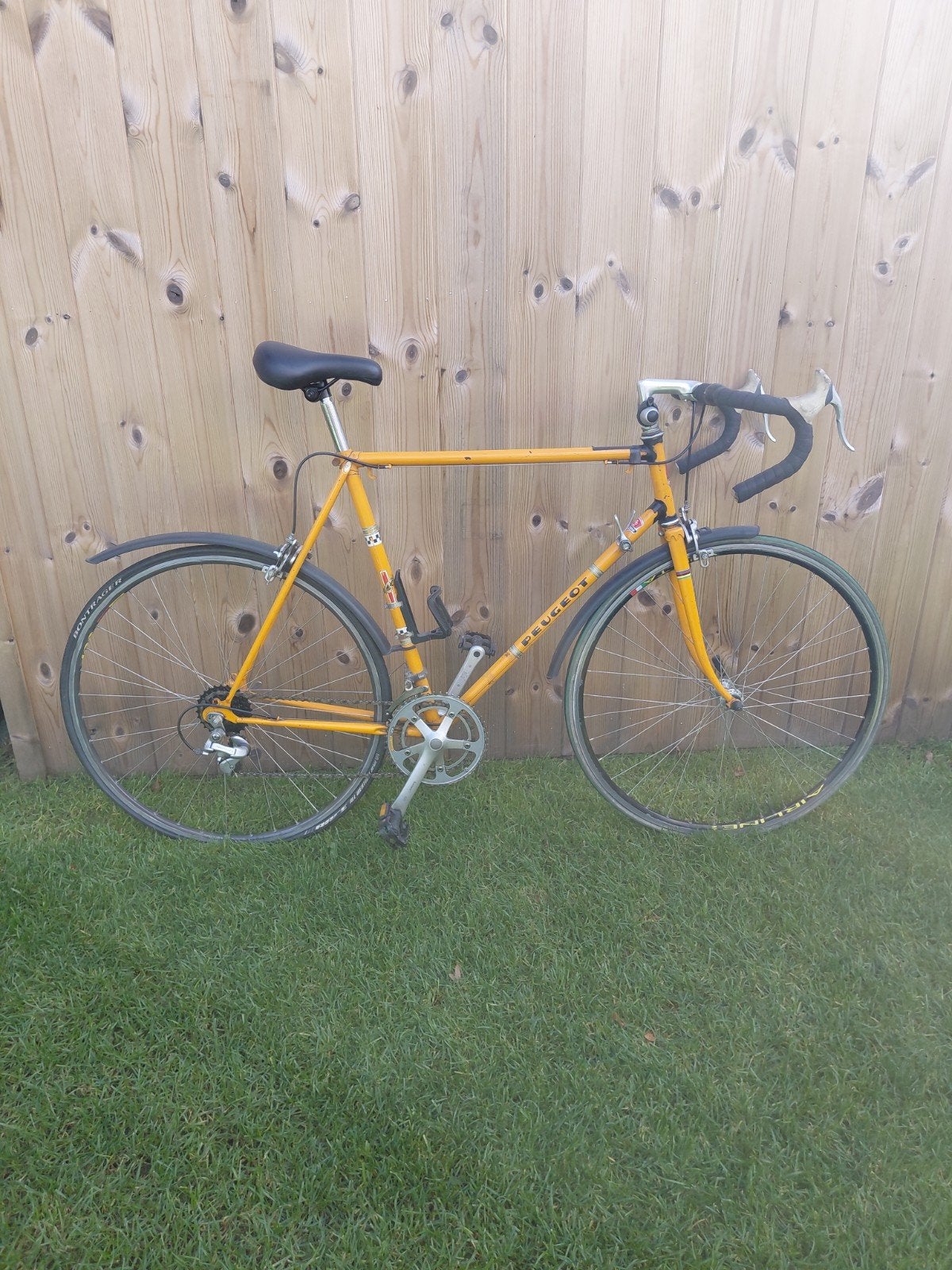 Retro koersfiets merk Peugeot, Fietsen en Brommers, Ophalen, Jaren '60 of nieuwer, Velgrem, 55 tot 59 cm