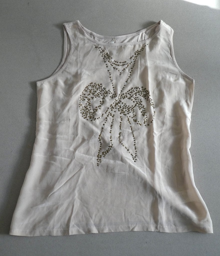 Zijden top  – maat: 38 – merk: Nougat Londen, Vêtements | Femmes, T-shirts, Sans manches, Taille 38/40 (M), Enlèvement ou Envoi
