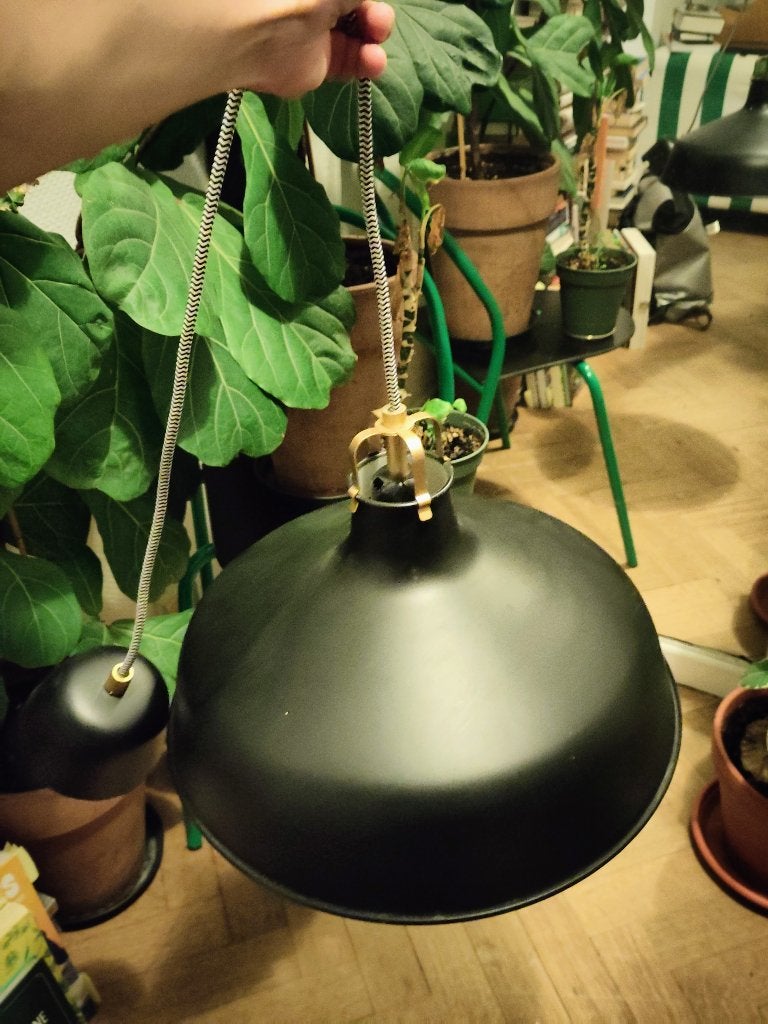 IKEA RANARP PENDANT LAMP, 38 cm, black, Enlèvement, Métal, Vintage, Comme neuf