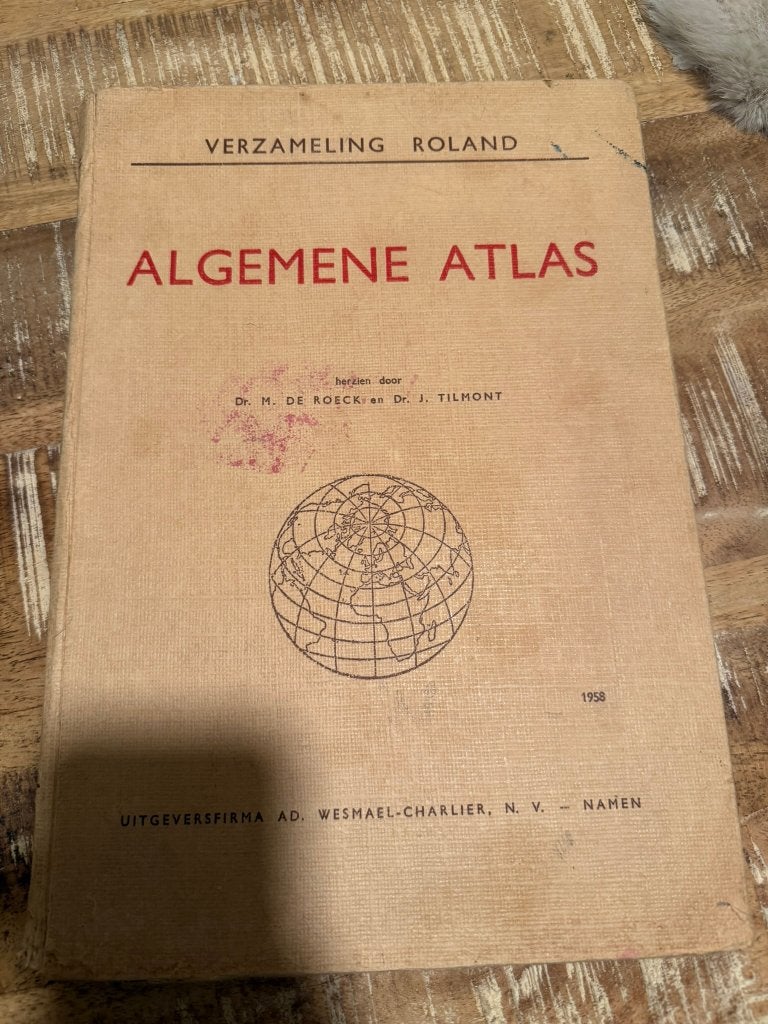 Algemene atlas, verzameling Roland 1958, Boeken, Atlassen en Landkaarten, Gelezen, Ophalen of Verzenden, Landkaart, 1800 tot 2000