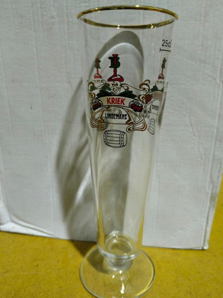 4 kriek Lindemans glazen, Verzamelen, Ophalen