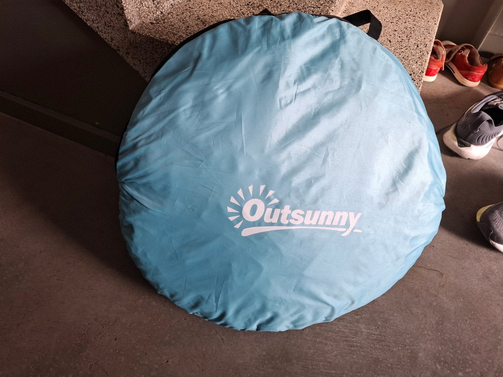 Outsunny strandtent - opvouwbare pop-up, Ophalen
