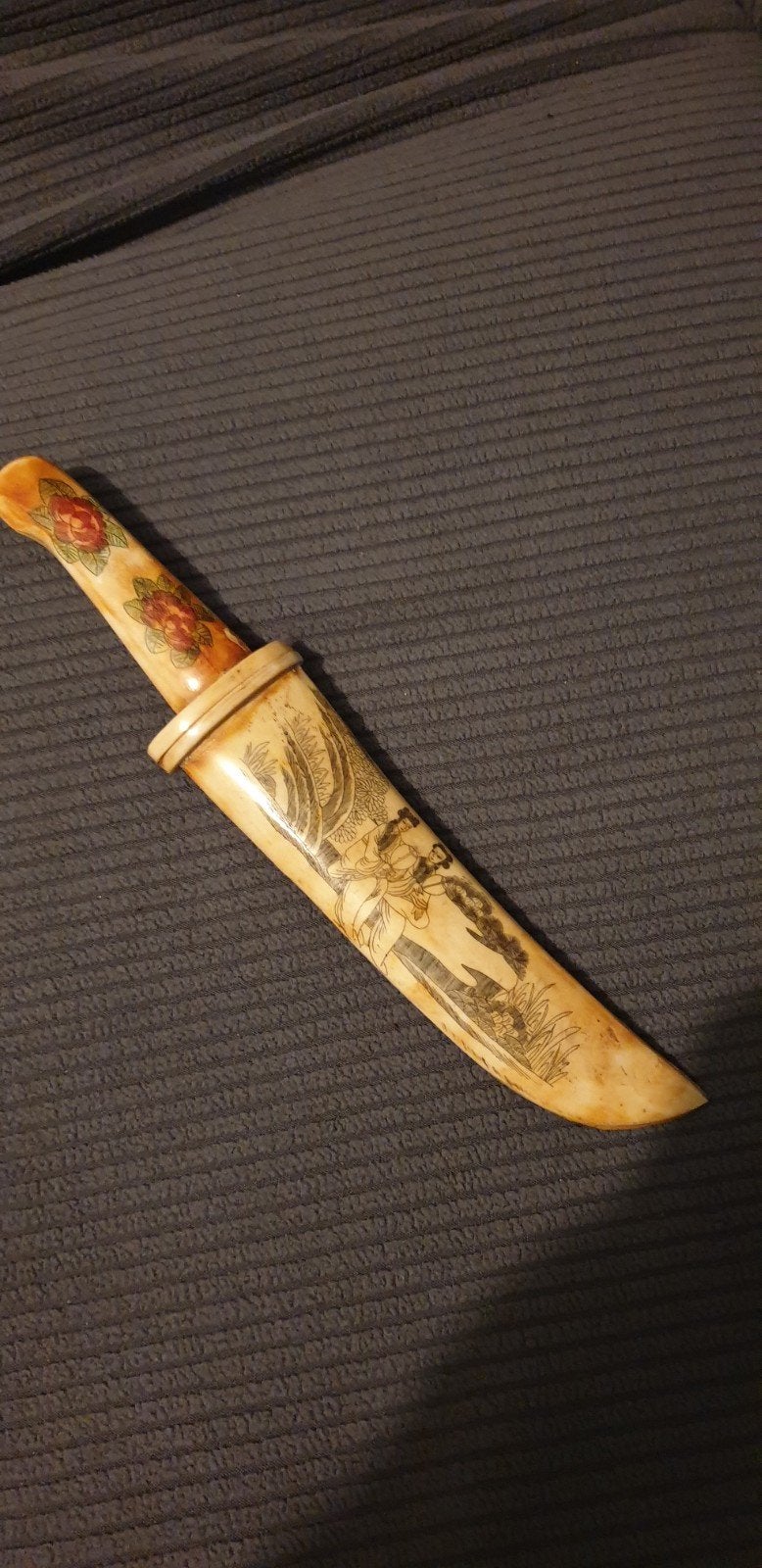 magnifique couteau de dragon chinois authentique, Enlèvement ou Envoi, Armée de terre, Couteau ou Poignard