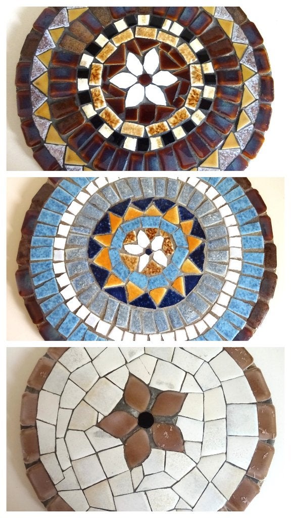 Céramique, dessous de plat uniques fait main. L'arche, Enlèvement ou Envoi, Comme neuf, Soucoupe pour plante, Autres couleurs
