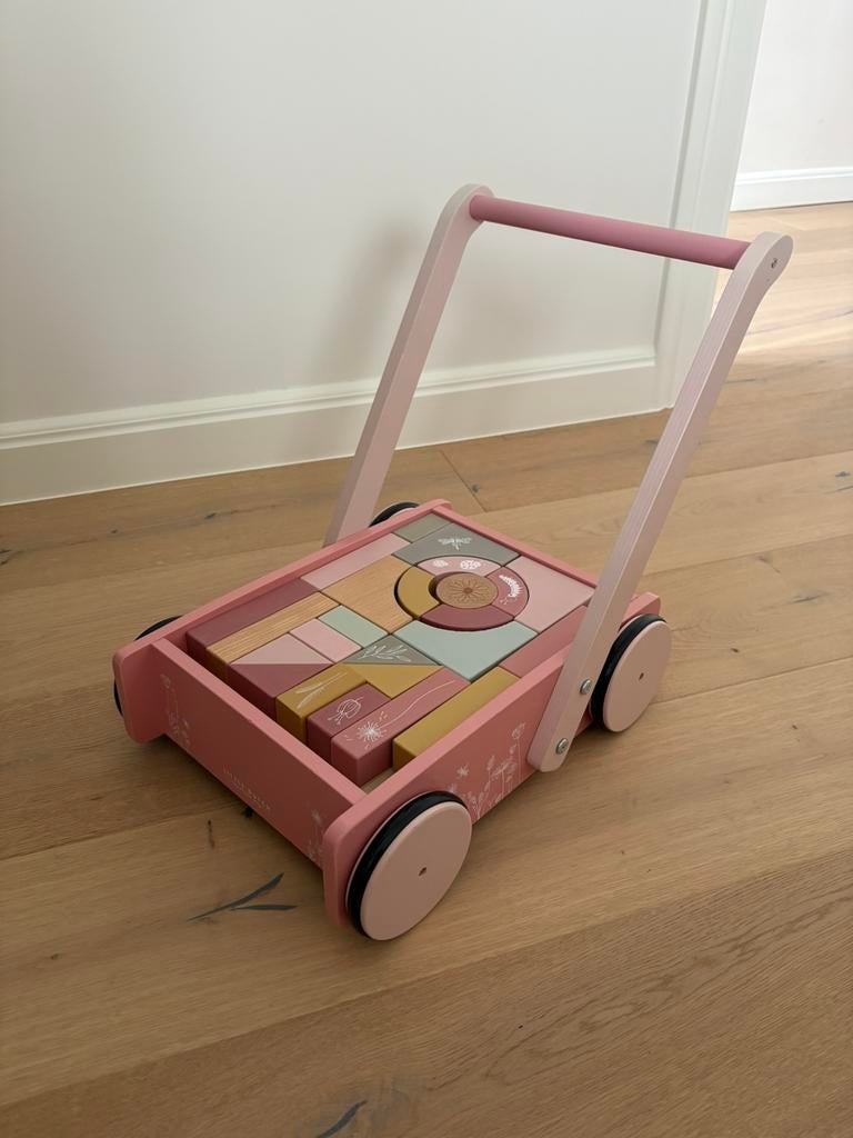 Blokkenkar My Little Dutch roze, Ophalen, Zo goed als nieuw