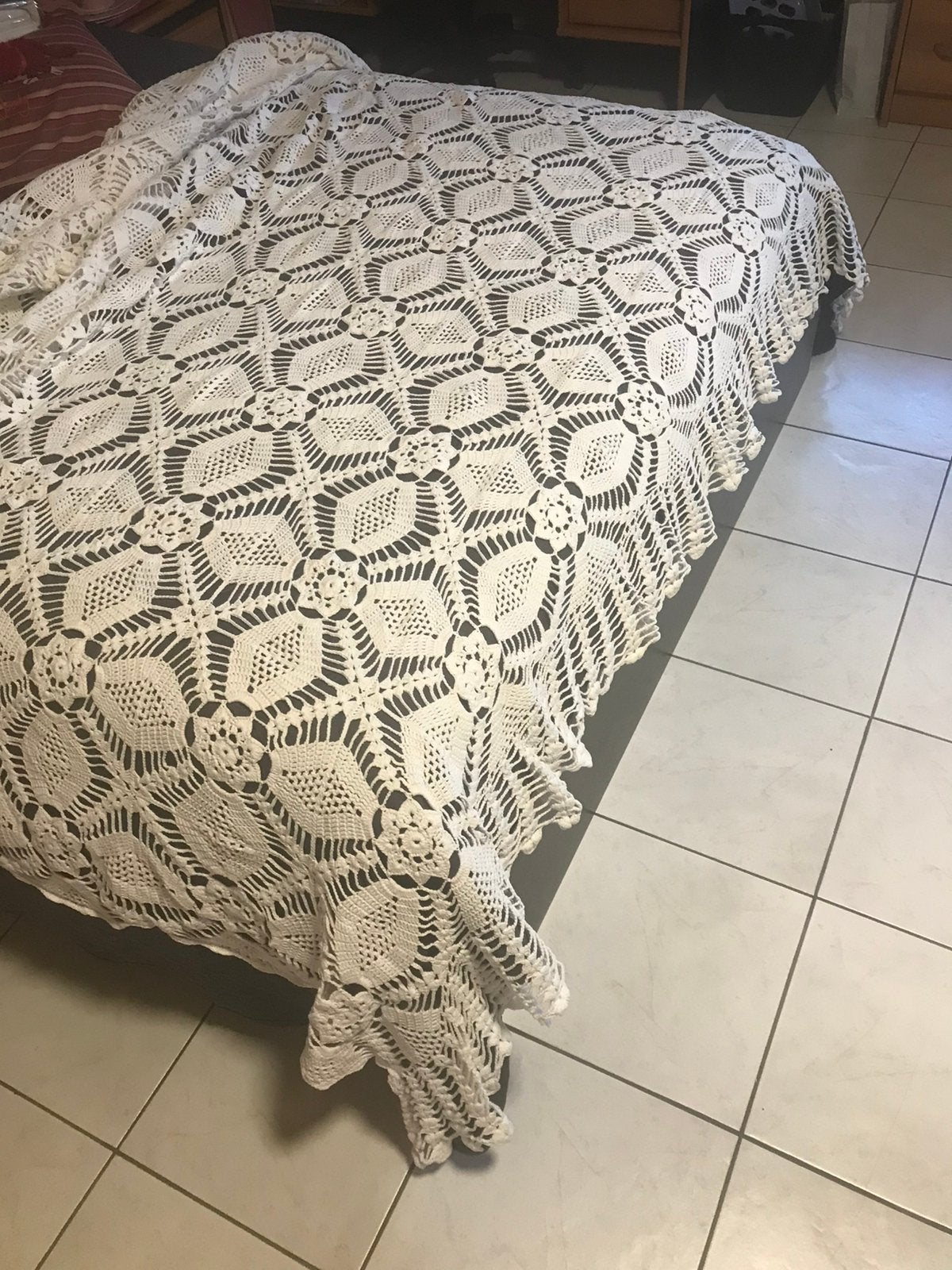 Sierdeken - bedsprei - katoen - 200 x 220 cm, Ophalen of Verzenden, Zo goed als nieuw, Katoen