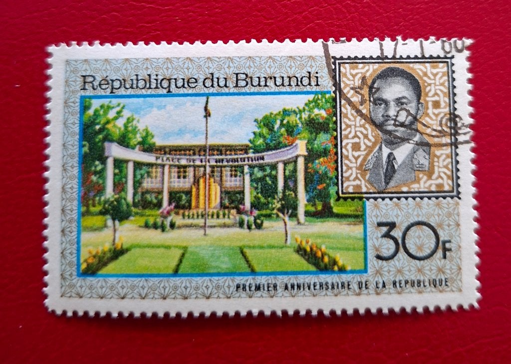Postzegel Burundi OBP 255, Ophalen of Verzenden, Gestempeld