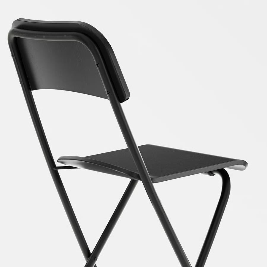 6x IKEA FRANKLIN barkruk zwart — complete set, Maison & Meubles, Tabourets de bar, Comme neuf, 60 à 90 cm, Bois, Métal, 5 tabourets ou plus