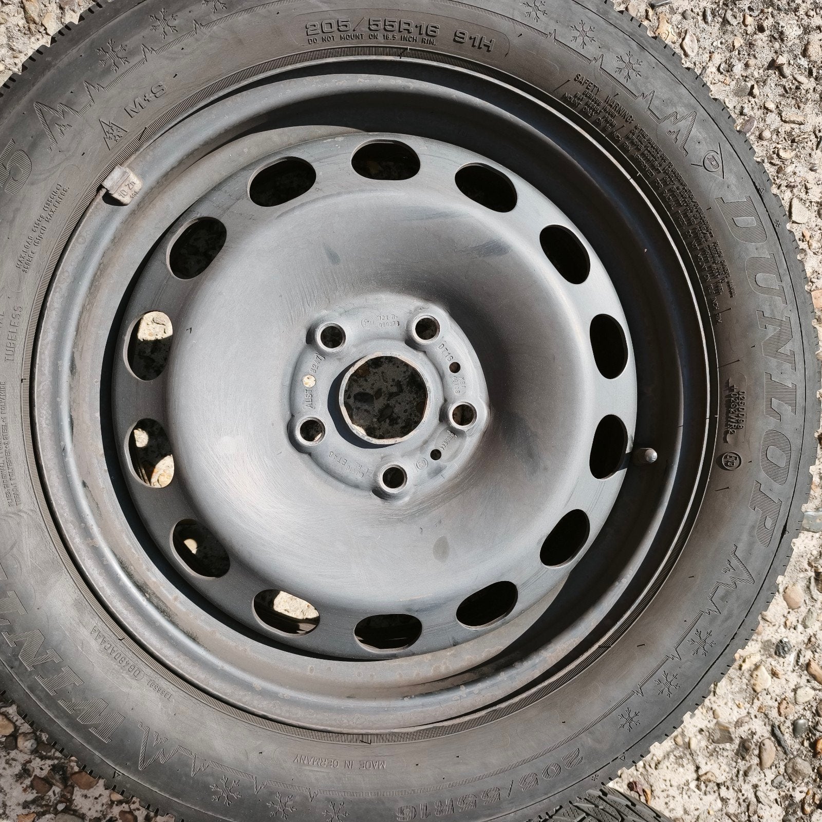 Stalen velg met winterband.., Ophalen, Gebruikt