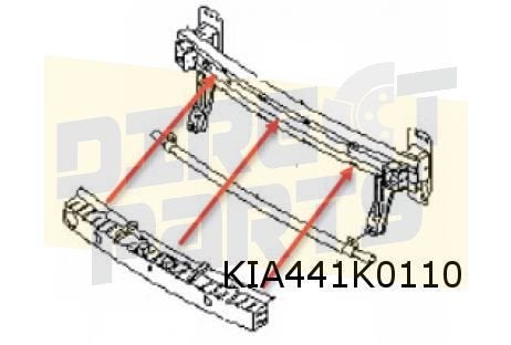 Kia Picanto (5/11-4/15) demping dwarsbalk Origineel! 865201Y, Neuf, Kia, -, -