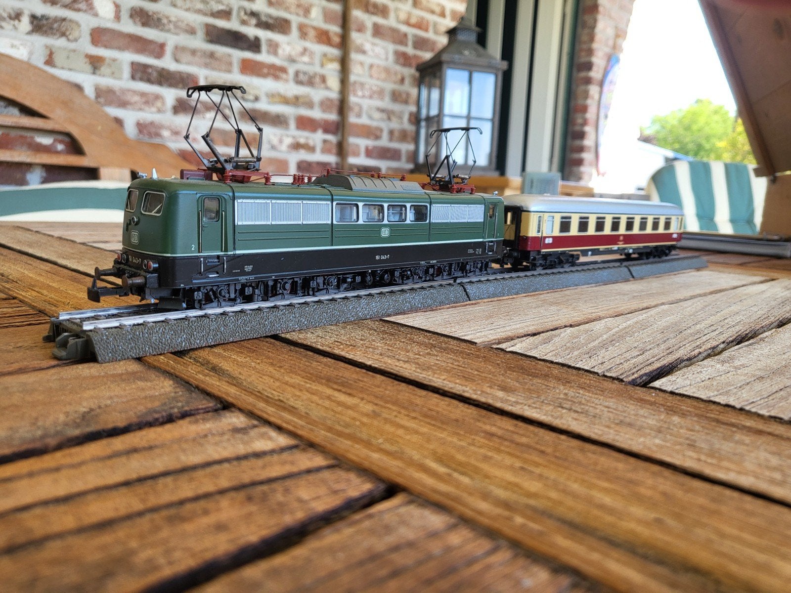 Marklin locomotief + wagon ho3057, Hobby en Vrije tijd, Ophalen, Locomotief