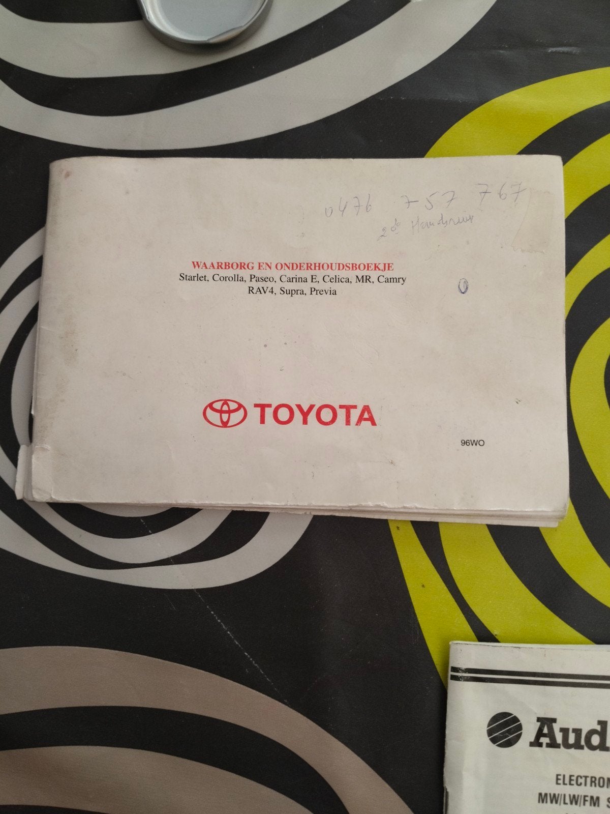 voiture Toyota passeo, Enlèvement