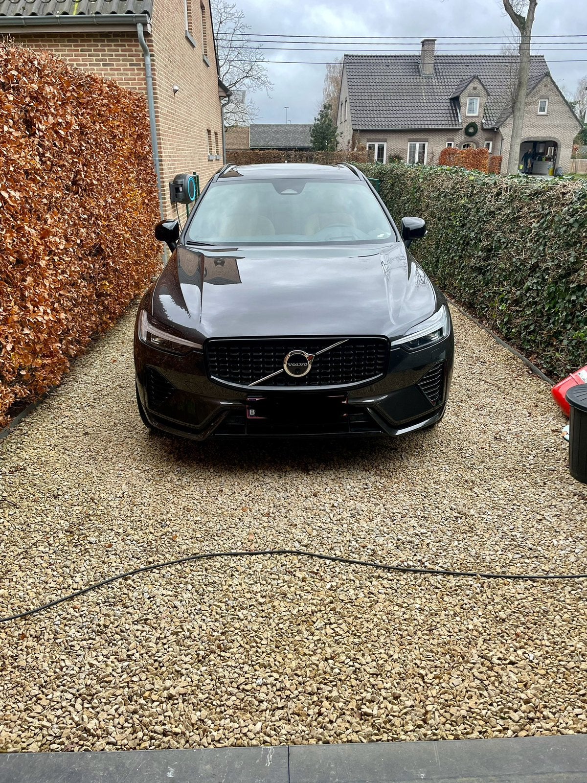 Volvo xc60 recharge 350pk, Auto's, 4 cilinders, Zwart, Leder, SUV of Terreinwagen