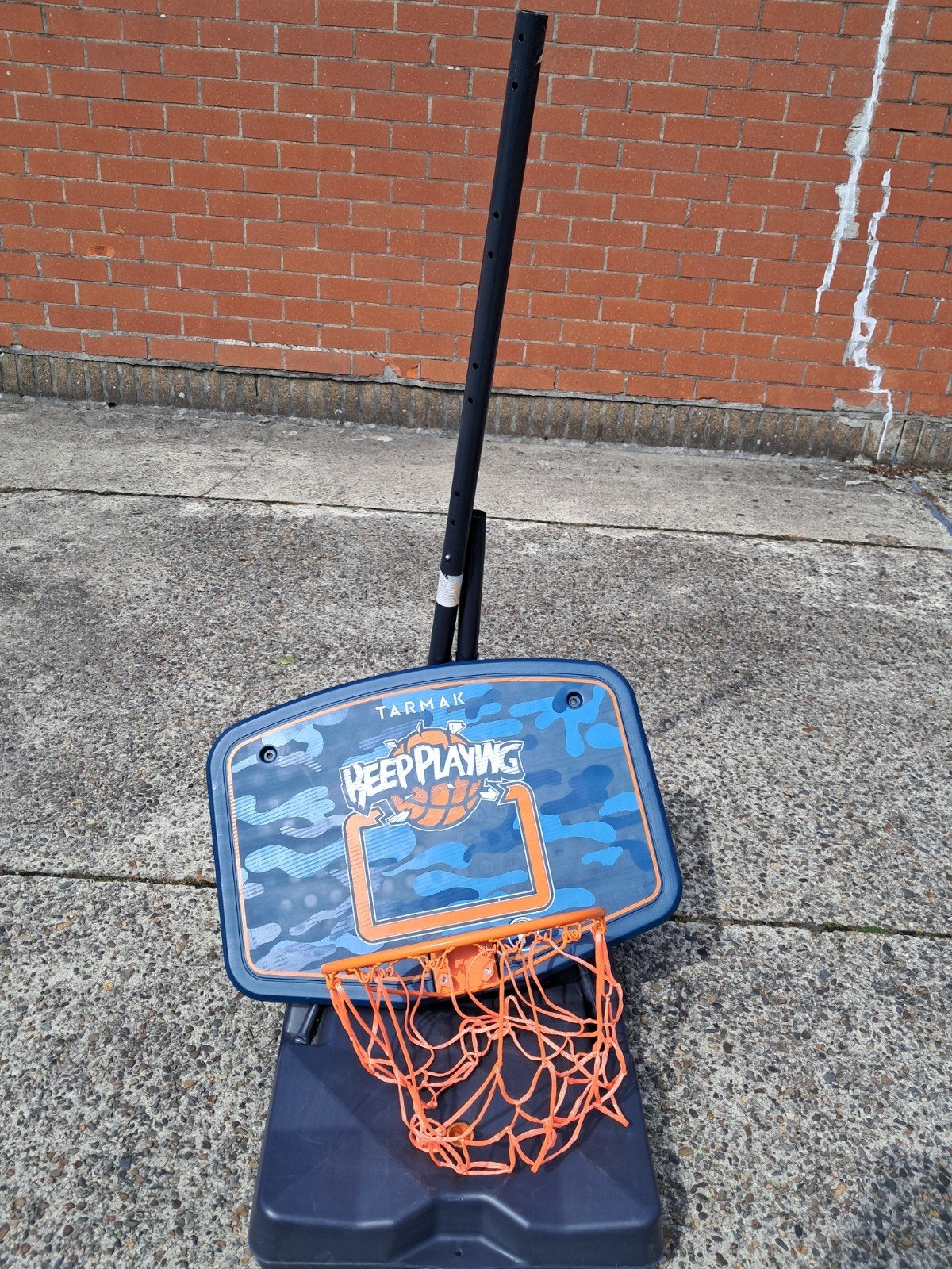 Draagbare basketbalring + standaard – compleet en in goede s, Ophalen