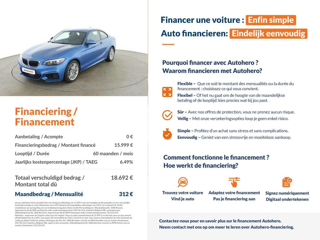 BMW 2 Serie 218 218i M Sport (bj 2018, automaat), Auto's, BMW, 4 zetels, Achterwielaandrijving, Gebruikt, 2 Reeks