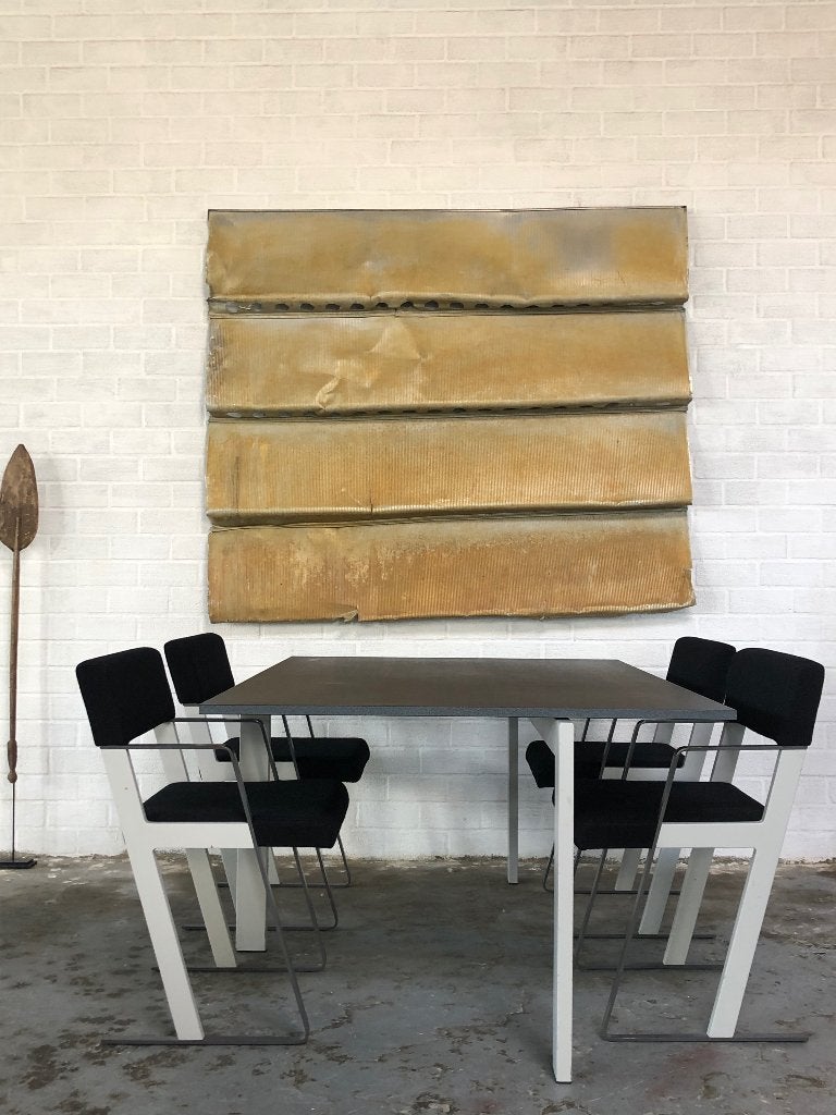 Eettafel design castelijn architect stoelen, Huis en Inrichting, Tafels | Eettafels, Ophalen, Gebruikt, Vier personen, Overige materialen