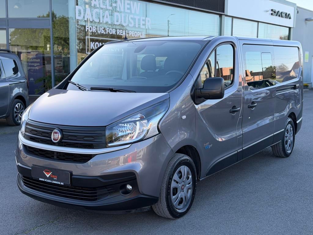 Fiat talento 6pl dubbele cabine 1ste eig. Navi airco+ gar., Auto's, Bluetooth, Euro 6, Bedrijf, Diesel