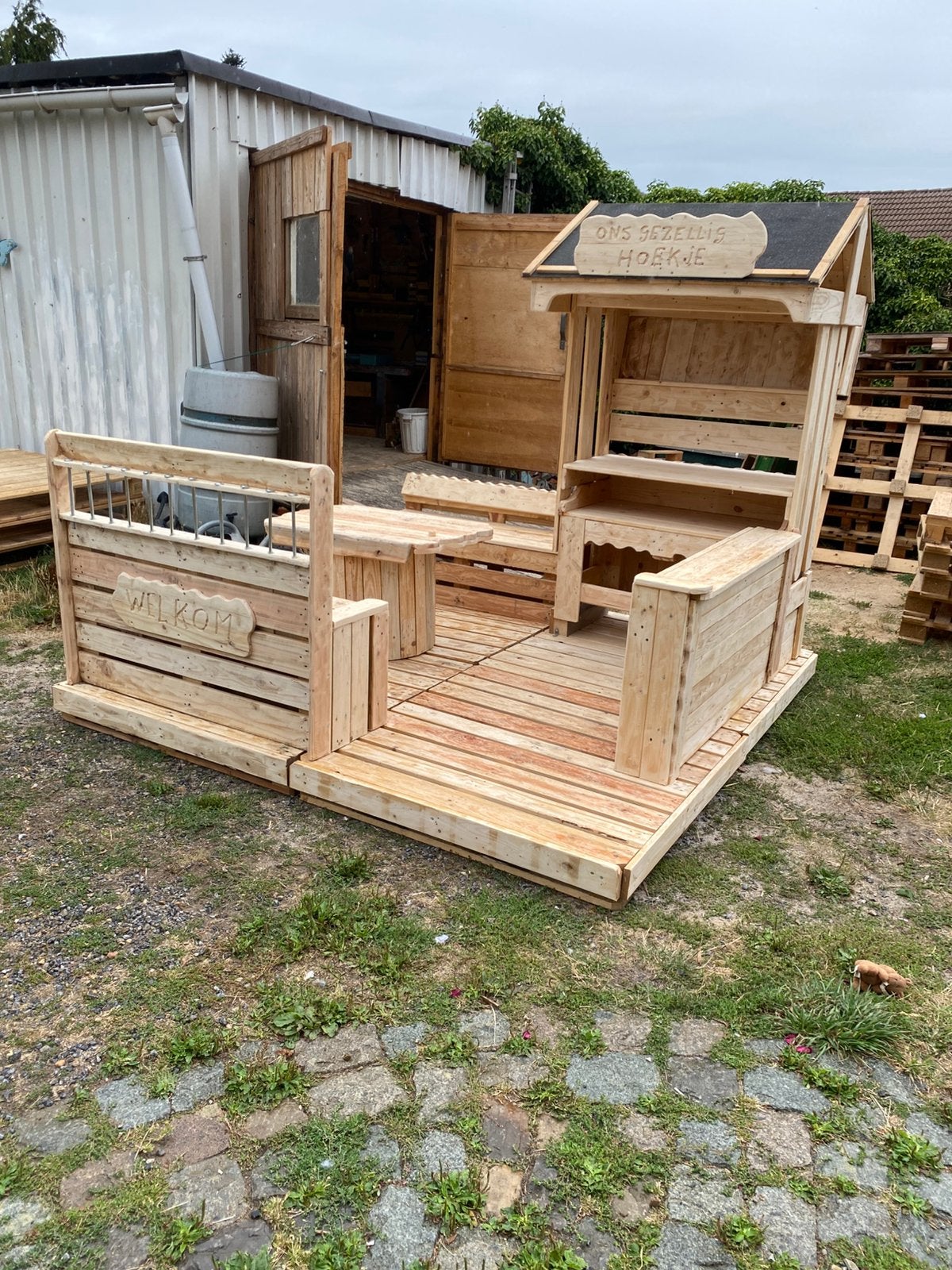Nieuw zelfgemaakt logeset met open kast achteraan, Tuin en Terras, Buitenkeukens, Ophalen, Nieuw, Vrijstaand