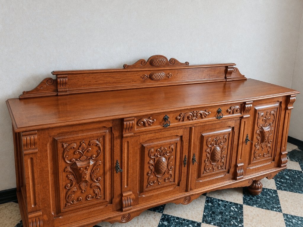 Eiken eetkamer, Maison & Meubles, Enlèvement, Utilisé, Eiken eetkamerset, 4 à 6 chaises