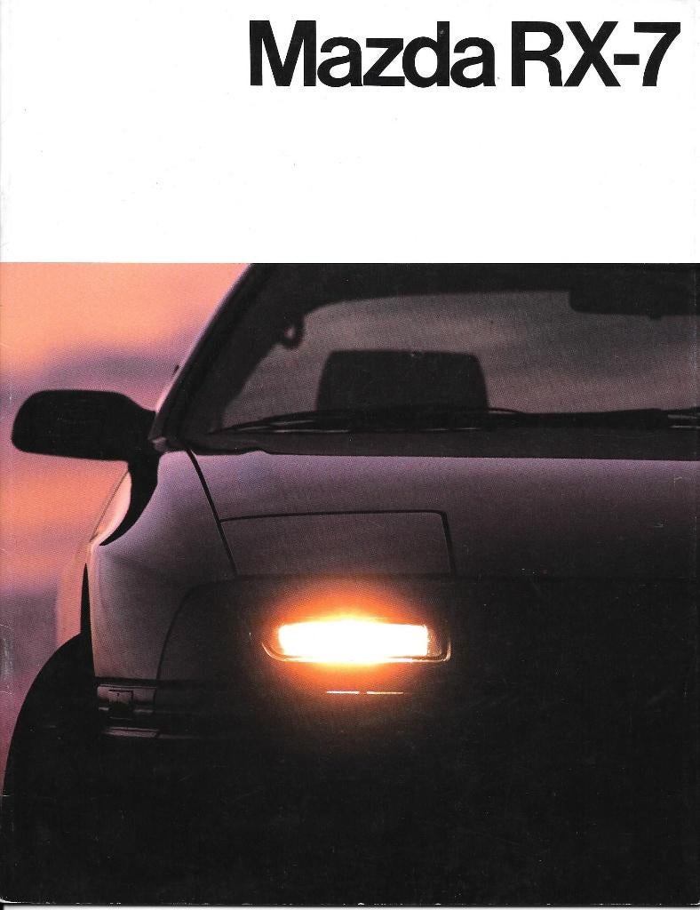 MAZDA RX-7,  1986, Livres, Autos | Brochures & Magazines, Enlèvement ou Envoi, Comme neuf, Mazda