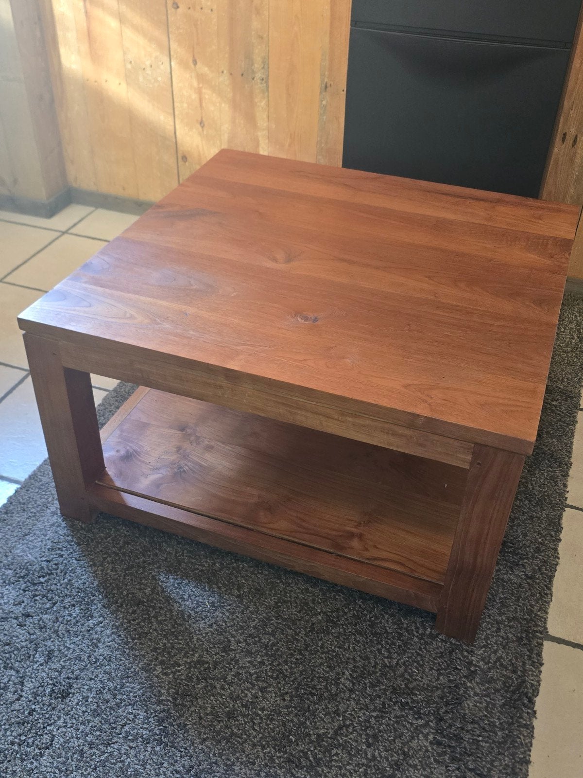Salontafel teak 80x80x45 cm, Ophalen, 50 tot 100 cm, 50 tot 100 cm, 5 – 50