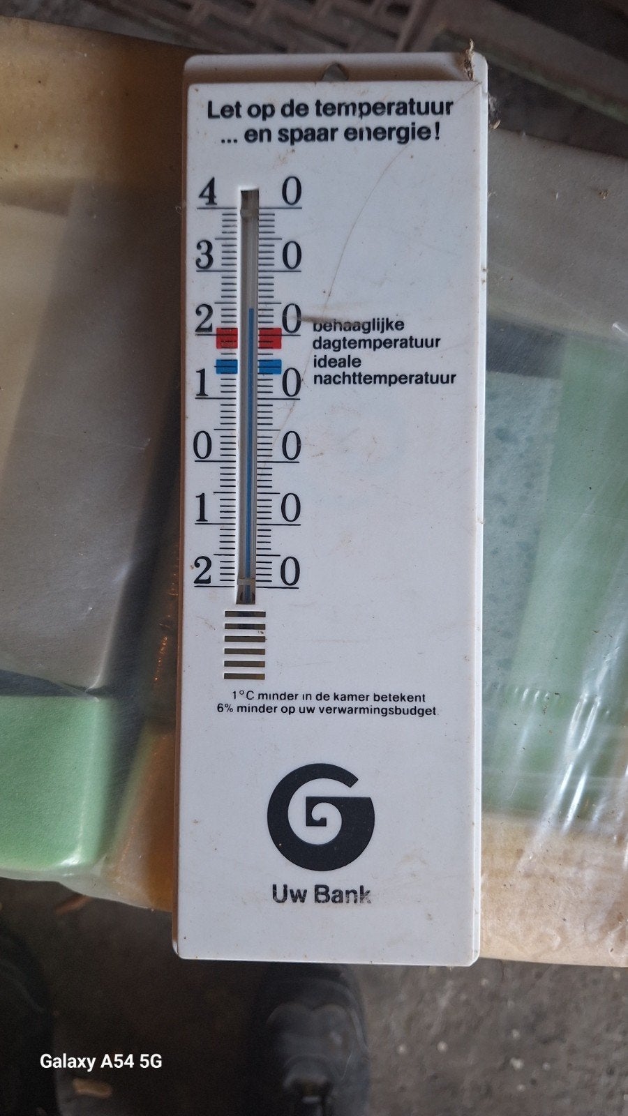 thermometer generale bank, Verzamelen, Merken en Reclamevoorwerpen, Ophalen of Verzenden