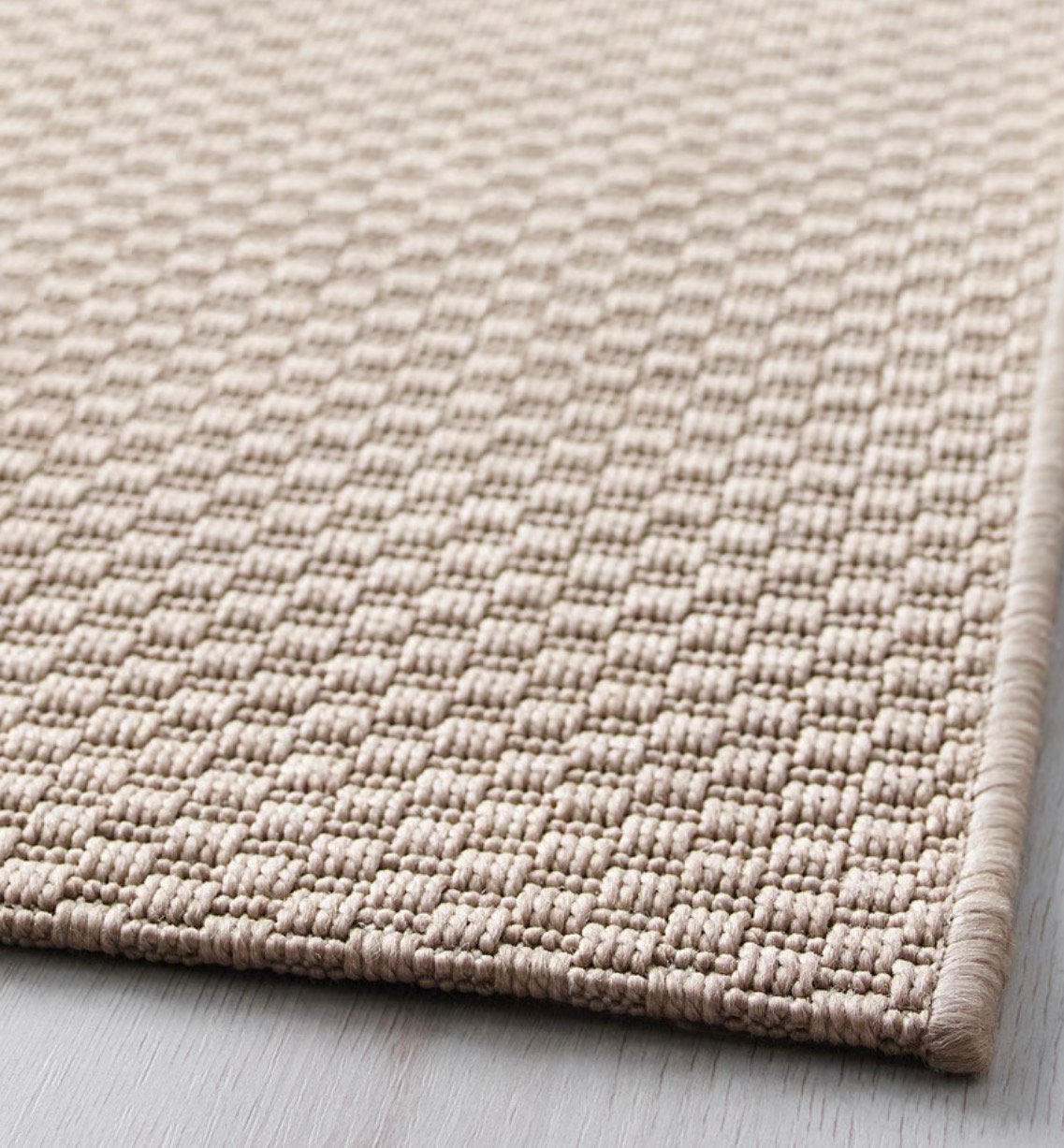 2 tapis 200x300 tissé a plat beige, Enlèvement, Comme neuf, Beige
