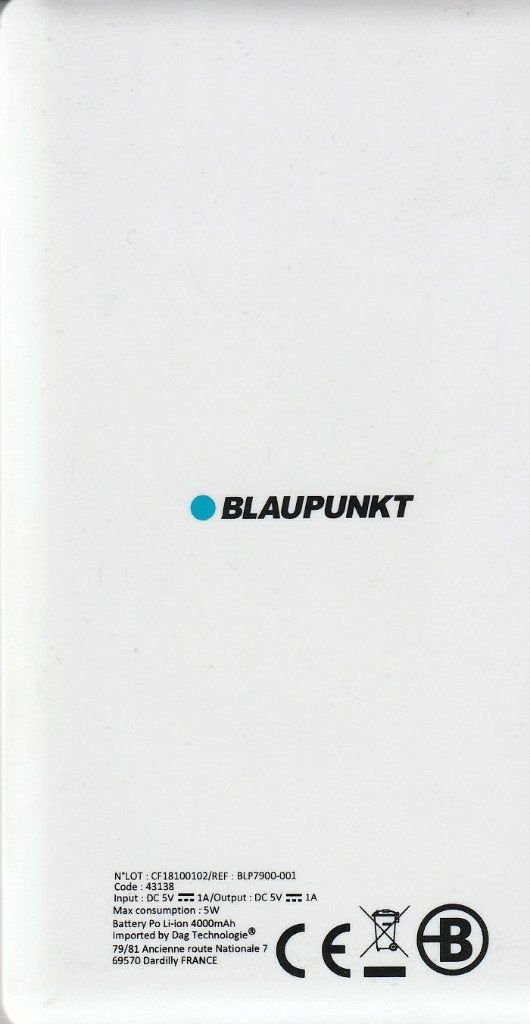 Banque d'alimentation BLAUPUNKT BLP7900-001, Télécoms, Batteries externes, Enlèvement ou Envoi, Comme neuf, Blaupunkt