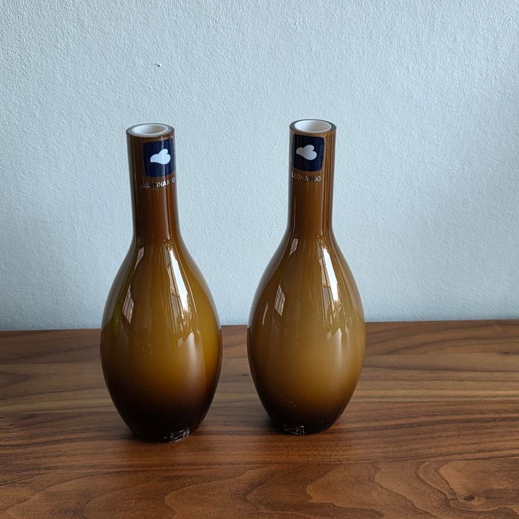 2 vases Leonardo de 19 cm de haut, Enlèvement ou Envoi