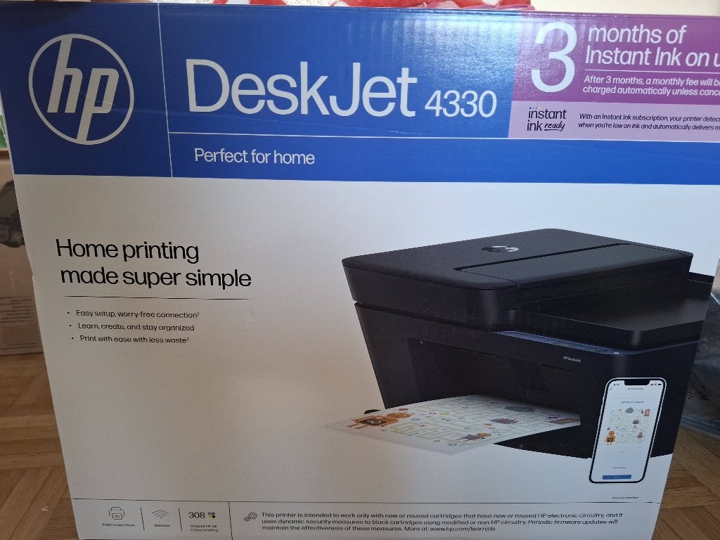 NEW HP DeskJet 4330 All-in-One Printer/Scan/Copy for home, Computers en Software, Ophalen, All-in-one, Nieuw, Ingebouwde Wi-Fi