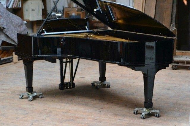 Piano, Vleugel Steinway And Sons model C 227 cm, Ophalen, Zwart, Zo goed als nieuw, Hoogglans