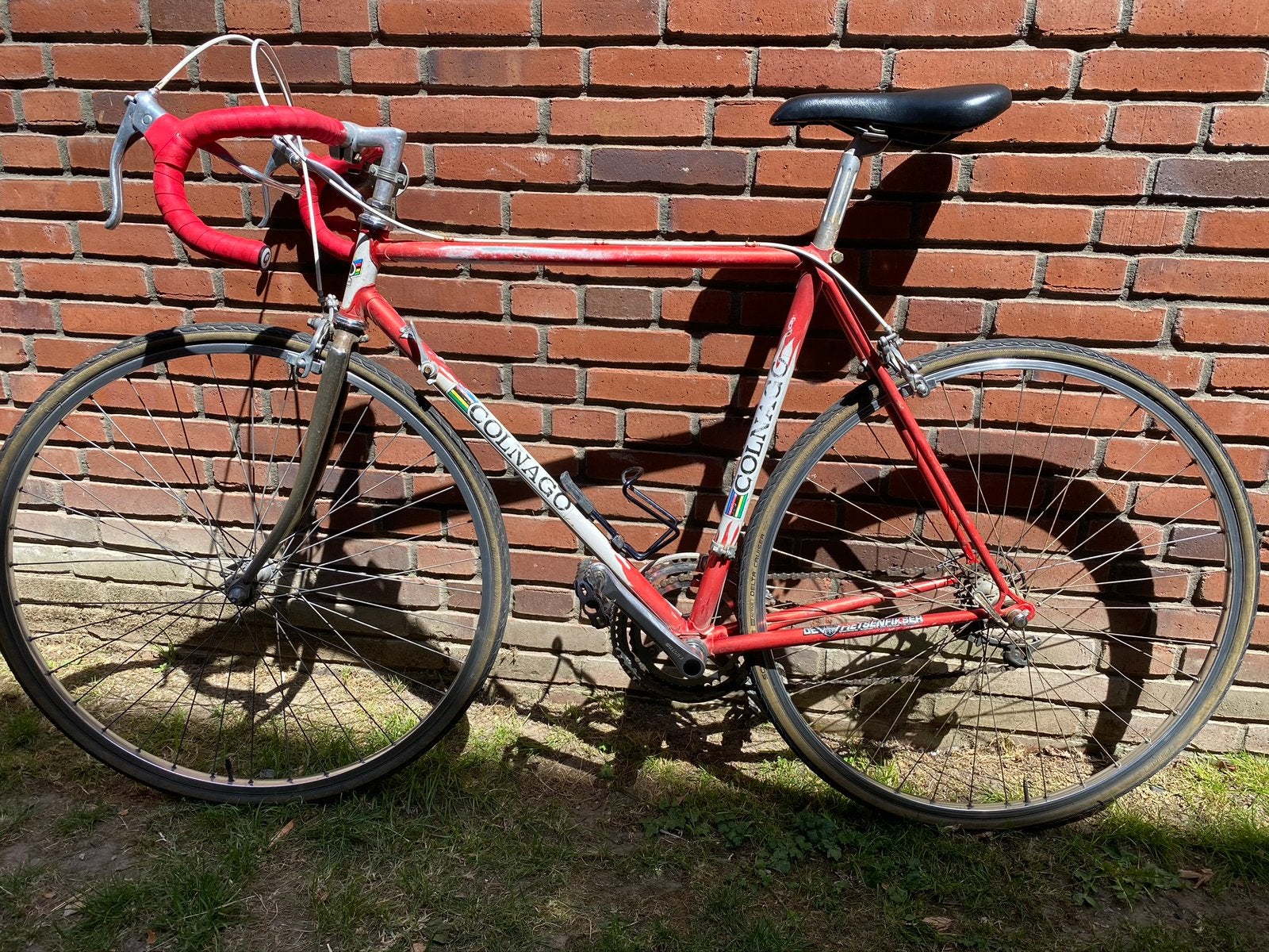 Retro Koersfiets, Fietsen en Brommers, Fietsen | Racefietsen, 28 inch, Gebruikt, 53 tot 57 cm, Ophalen