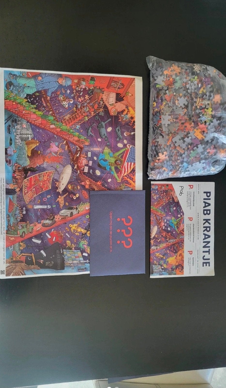 'Puzzle in a bag' - 1000 stuks, Ophalen of Verzenden, 500 t/m 1500 stukjes, Zo goed als nieuw, Legpuzzel