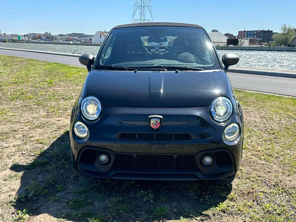 Abarth 595 Competzione Cabrio 179HP Automaat, Auto's, Euro 6, Zwart, Bedrijf, Automaat