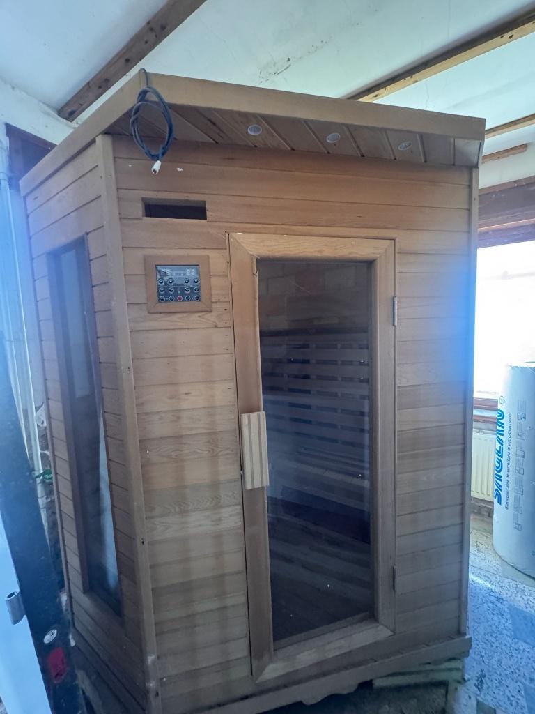 Infrarood sauna, Sport en Fitness, Sauna, Ophalen, Zo goed als nieuw, Infrarood, Complete sauna