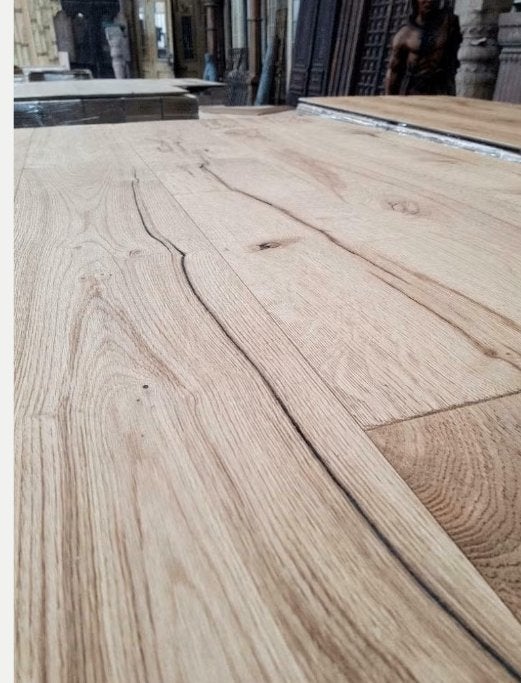 PARQUET ROBUSTE EN CHÊNE VIEILLI, PARQUET PRÊT À ! UNIQUE !, Enlèvement