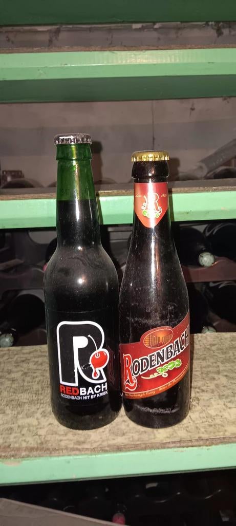 2 oude flesjes rodenbach, Verzamelen, Ophalen of Verzenden, Flesje(s)
