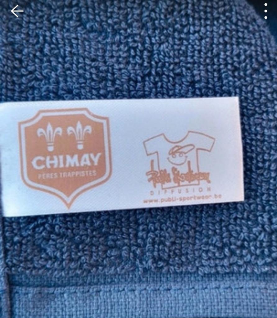 Drap de plage Chimay, Maison & Meubles, Enlèvement ou Envoi, Neuf, Bleu, Serviette