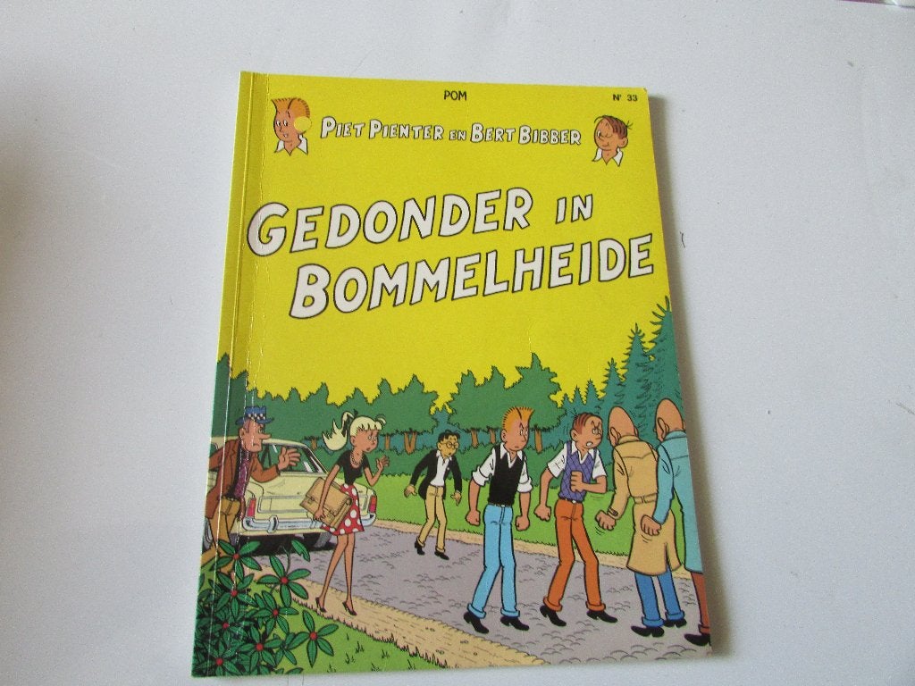 Piet Pienter en Bert Bibber ; Gedonder in Bommelheide, Gelezen, Eén stripboek, Ophalen of Verzenden, POM